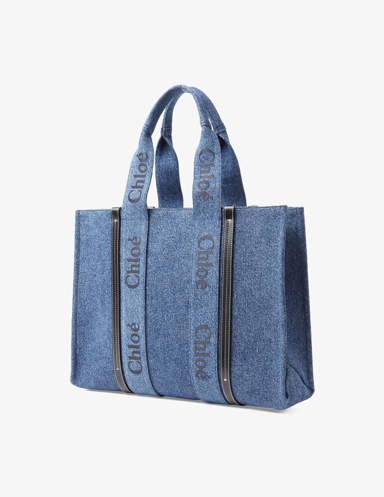 Chloé Borsa in denim L Woody Offerte giornaliere