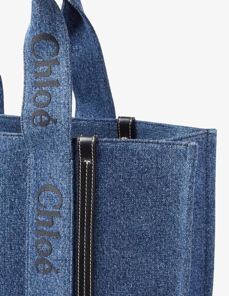 Chloé Borsa in denim L Woody Offerte giornaliere