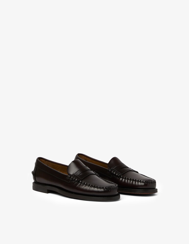 Sebago Mocassino in cuio classico - Rosso Negozio online di fabbrica