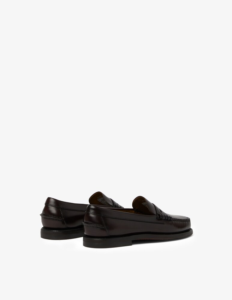 Sebago Mocassino in cuio classico - Rosso Negozio online di fabbrica
