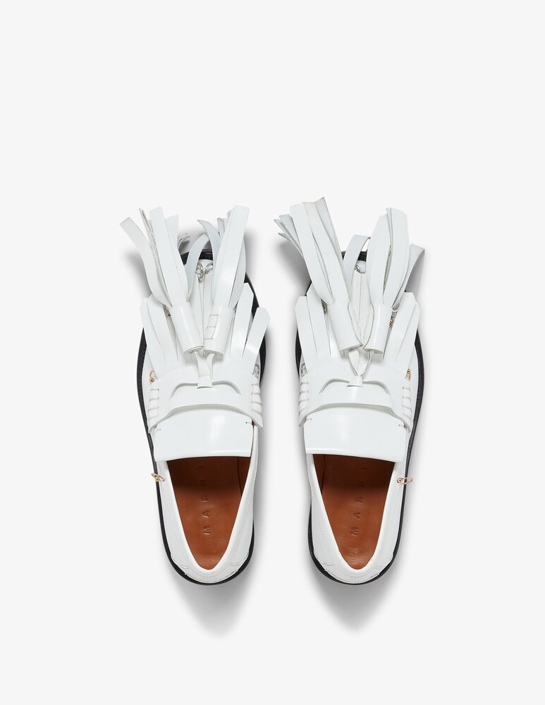 Marni Mocassino bambi in pelle con maxi nappine Ultimi tre giorni