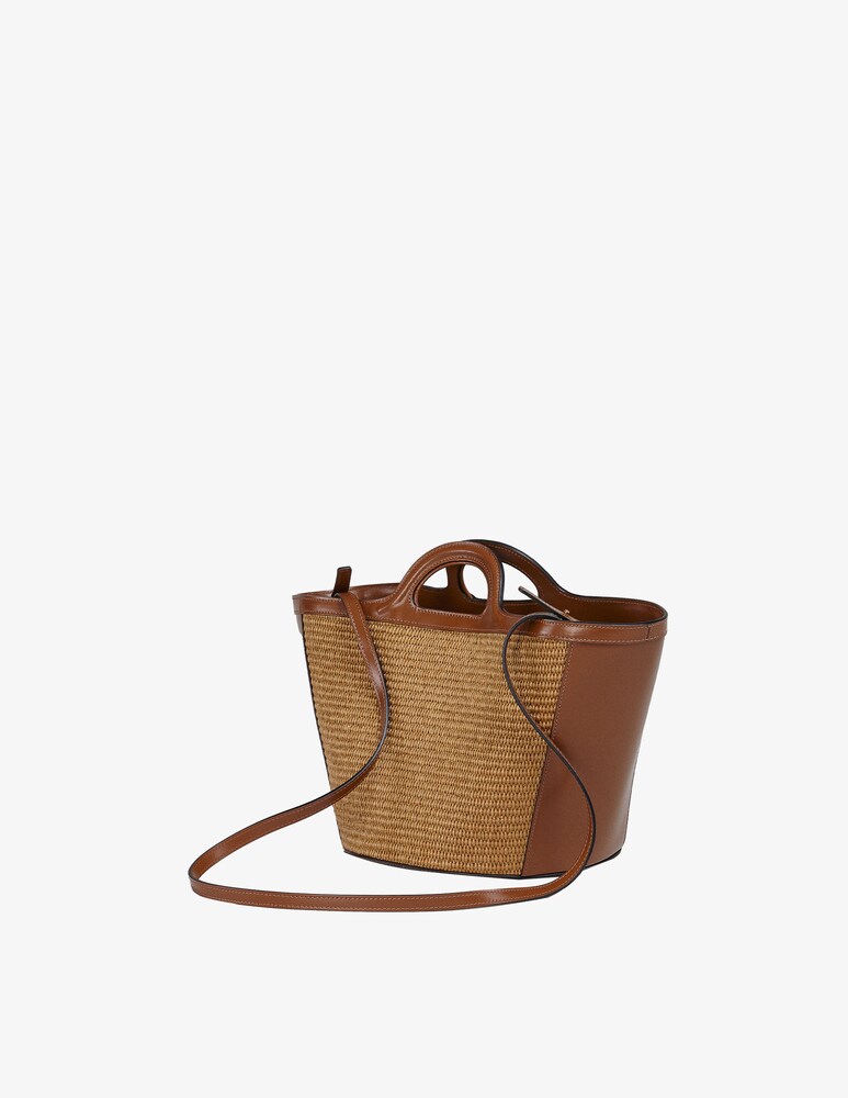 Marni Borsa in pelle e rafia - marrone Presa