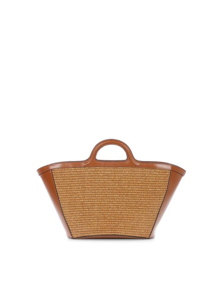 Marni Borsa in pelle e rafia - marrone Presa