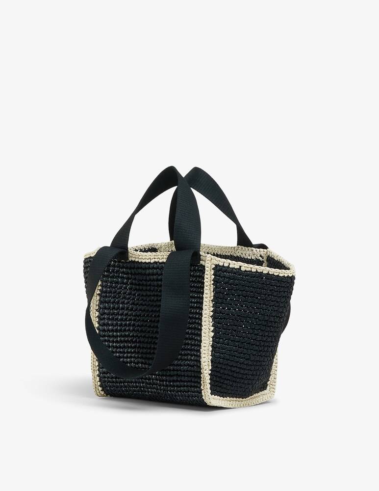Marni Sillo borsa shopper in maglia macramé effetto rafia Vendita Calda