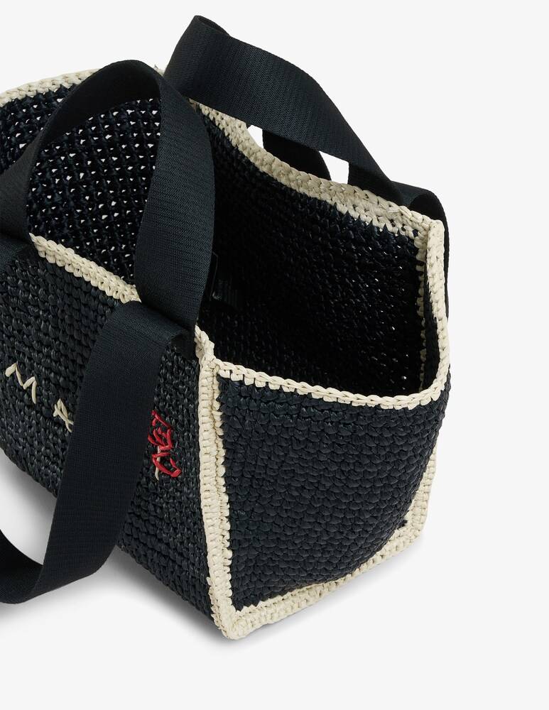 Marni Sillo borsa shopper in maglia macramé effetto rafia Vendita Calda