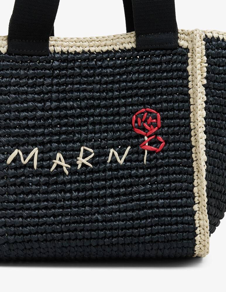 Marni Sillo borsa shopper in maglia macramé effetto rafia Vendita Calda