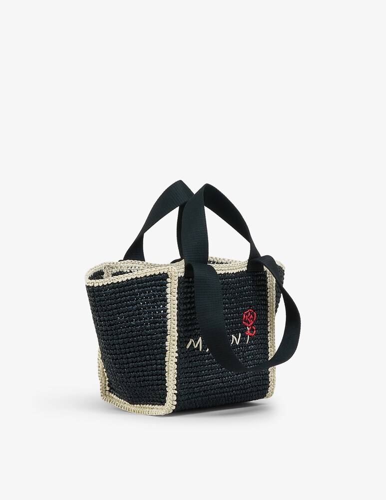 Marni Sillo borsa shopper in maglia macramé effetto rafia Vendita Calda