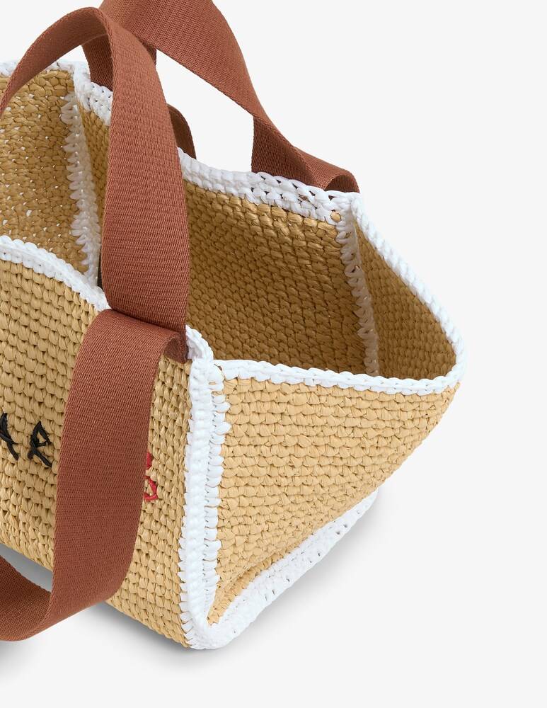 Marni Sillo borsa shopper in maglia macramé effetto rafia Vendita Economica