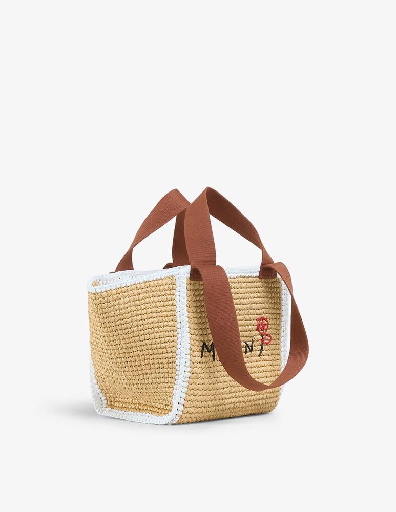 Marni Sillo borsa shopper in maglia macramé effetto rafia Vendita Economica