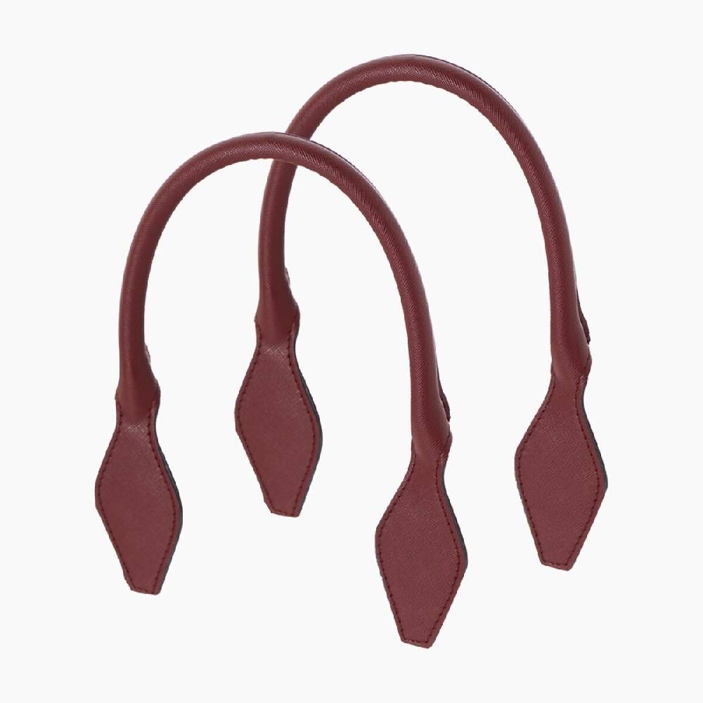 Manico corto a rombo bordeaux Italy