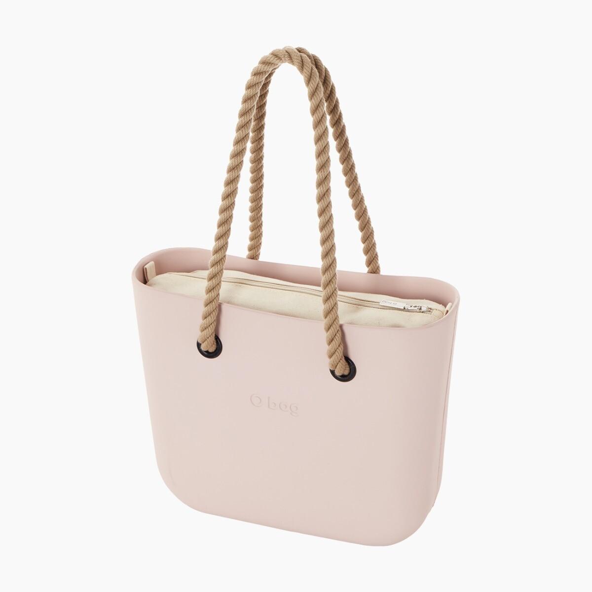 O bag mini rosa smoke e naturale Vendita Economica