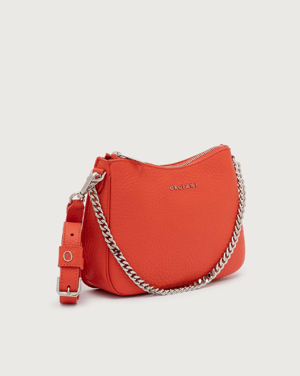 Orciani Borsa crossbody mini New Moon Soft in pelle martellata Sottocosto