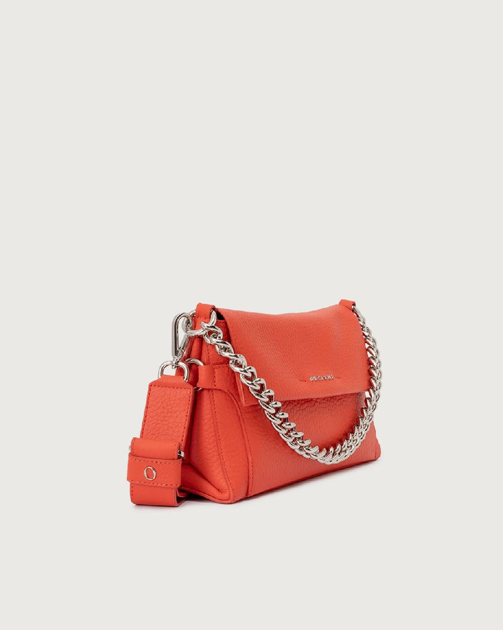 Orciani Borsa a spalla Missy Longuette Soft in pelle con catena e tracolla Convenienza