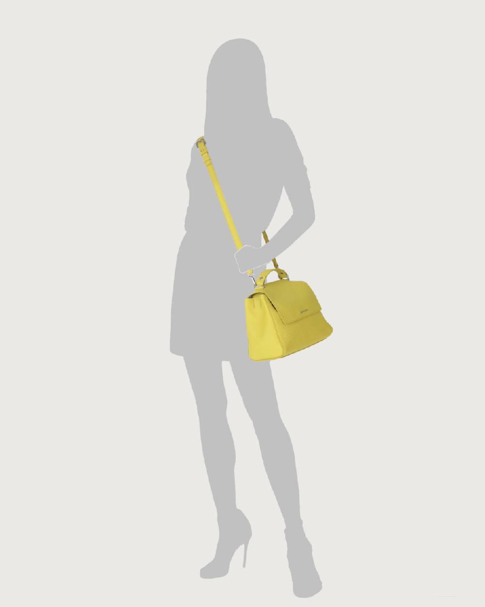 Orciani Borsa Sveva Soft Piccola a mano in pelle con tracolla Online