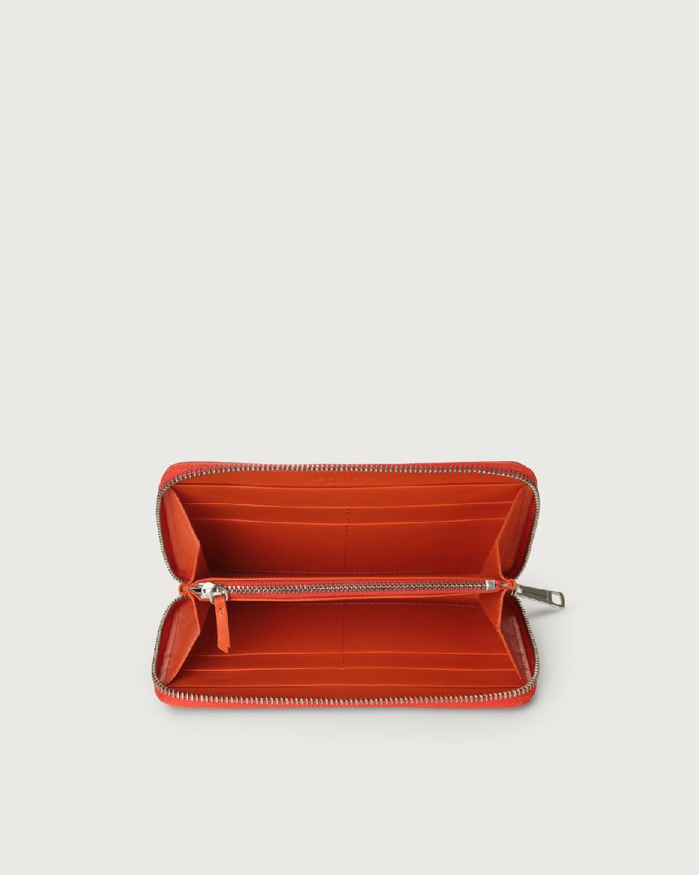 Orciani Portafoglio grande Liberty in pelle con zip Promozione