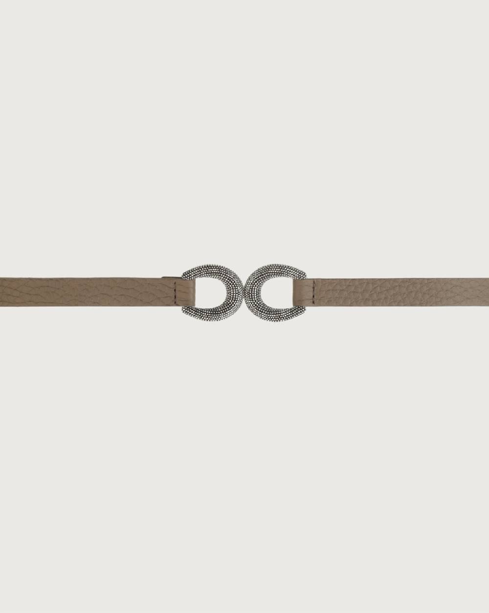 Orciani Cintura Soft in pelle elasticizzata con fibbia ad incastro 1,5 cm Sconto