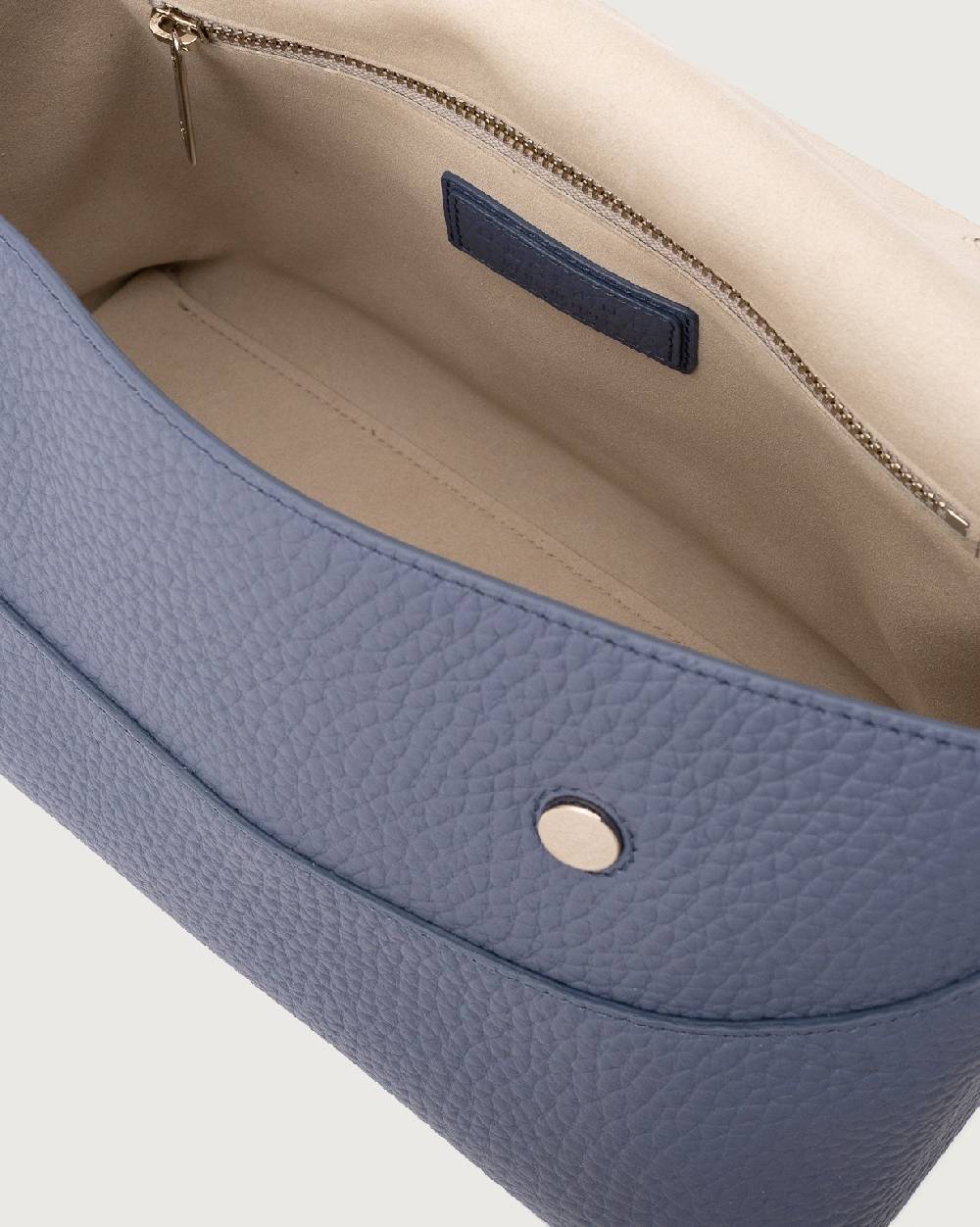 Orciani Borsa a spalla Nana Soft in pelle martellata con tracolla 2025