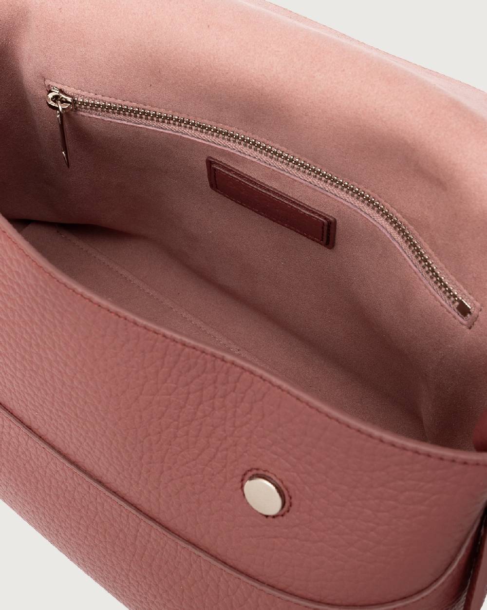 Orciani Borsa a spalla Nana Soft in pelle martellata con tracolla Italia