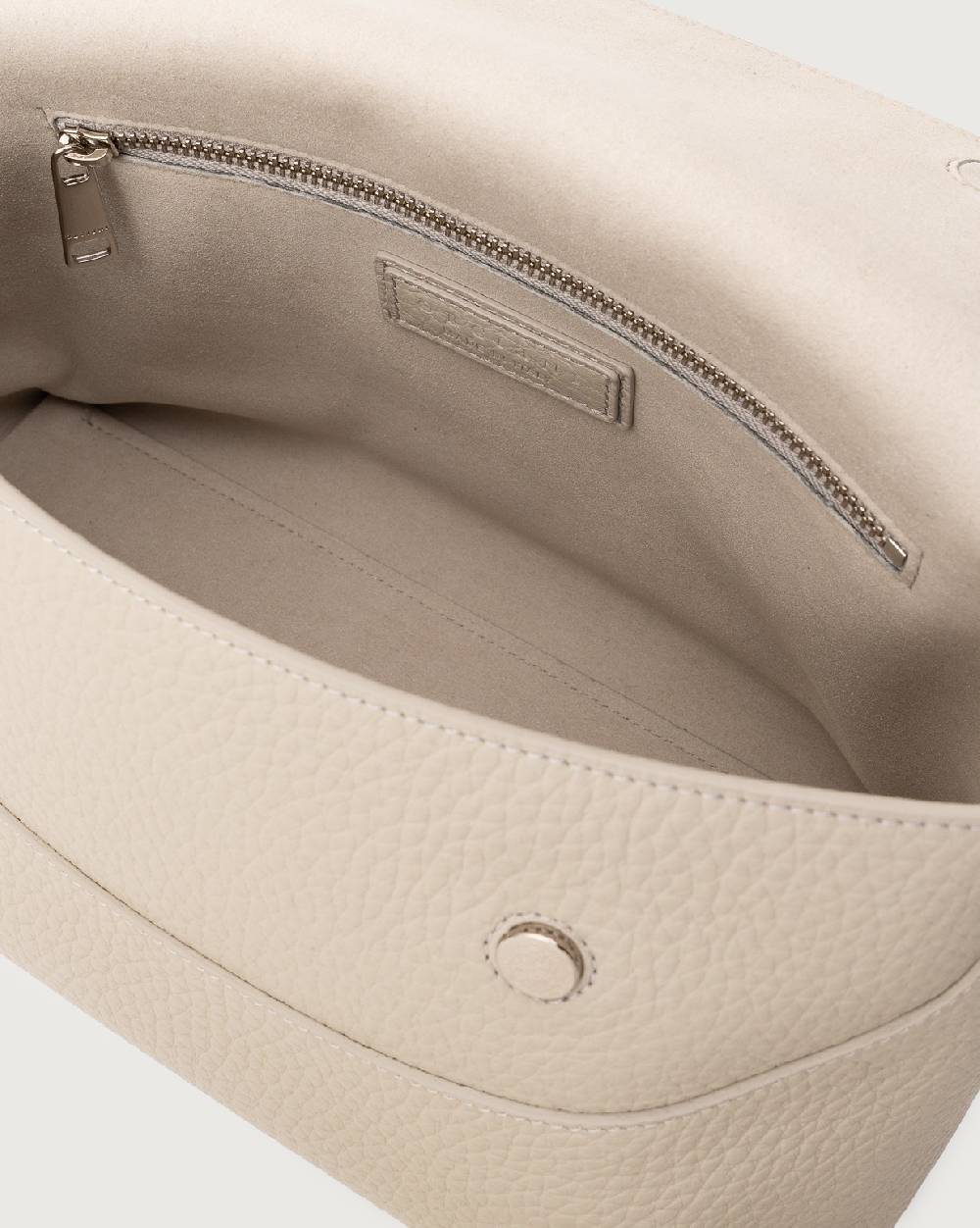 Orciani Borsa a spalla Nana Soft in pelle martellata con tracolla 2025
