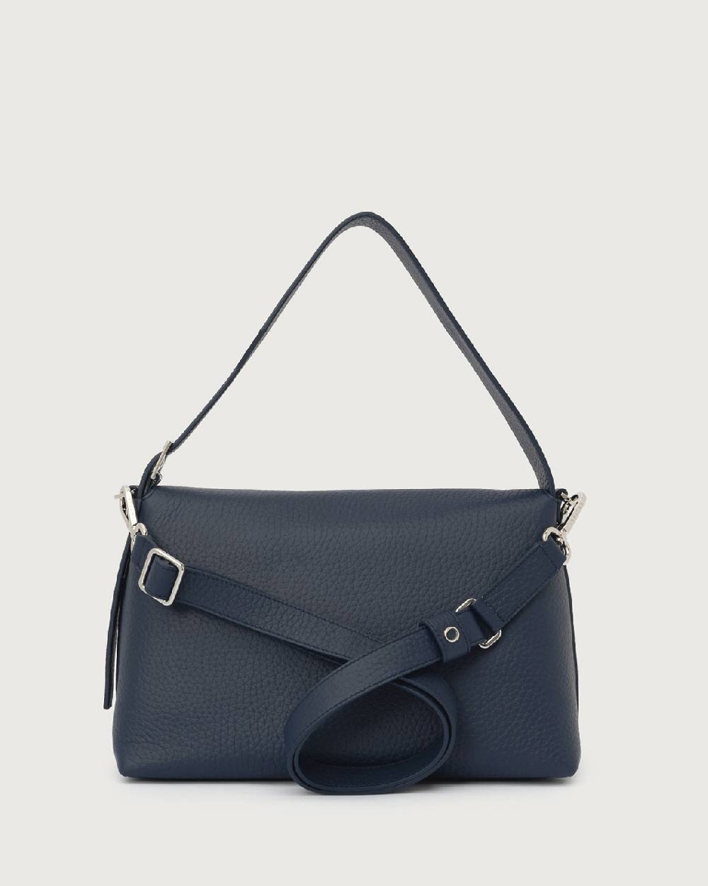 Orciani Borsa a spalla Nana Soft in pelle martellata con tracolla Nuovo