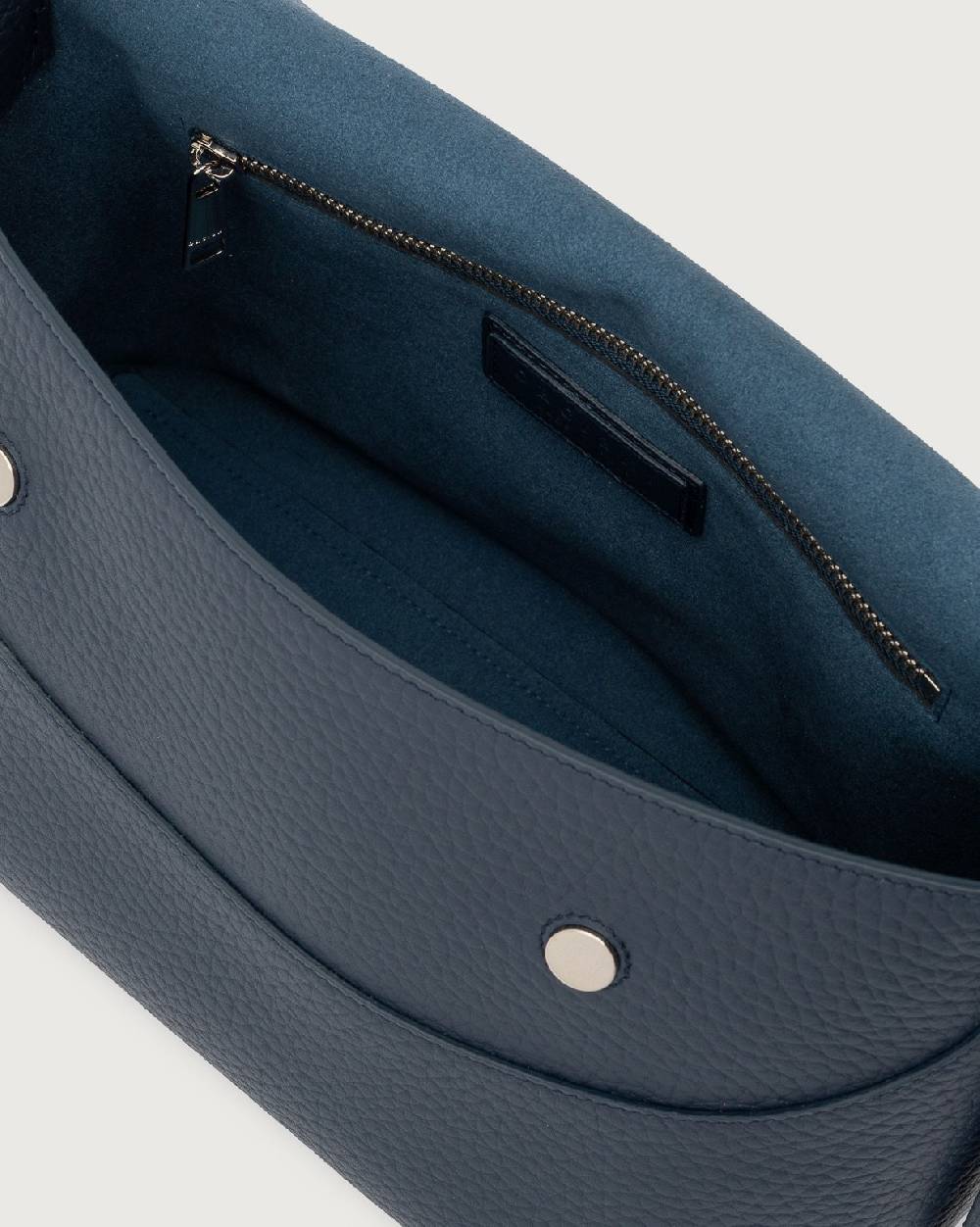 Orciani Borsa a spalla Nana Soft in pelle martellata con tracolla Nuovo