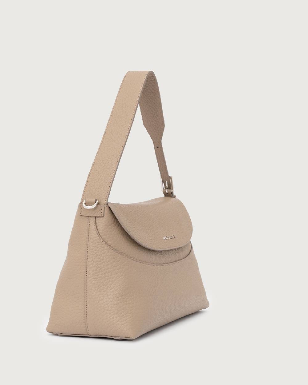Orciani Borsa a spalla Nana Soft in pelle martellata con tracolla Qualità