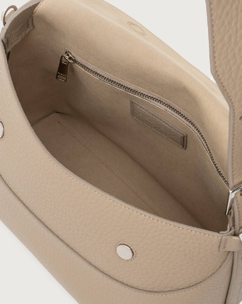 Orciani Borsa a spalla Nana Soft in pelle martellata con tracolla Qualità