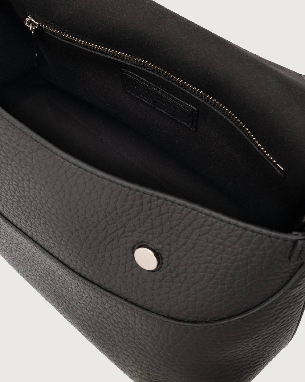 Orciani Borsa a spalla Nana Soft in pelle martellata con tracolla Spedizione Gratuita