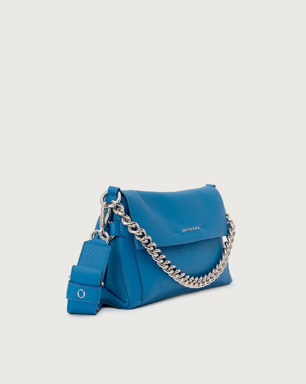 Orciani Borsa a spalla Missy Longuette Soft in pelle con catena e tracolla Shopping Online