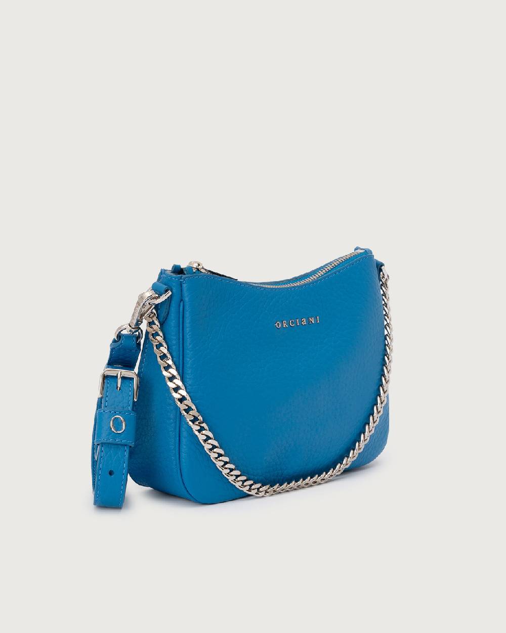 Orciani Borsa crossbody mini New Moon Soft in pelle martellata Convenienza