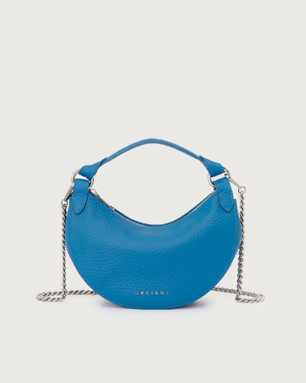 Orciani Mini Bag Dumpling Soft in pelle con tracolla Presa