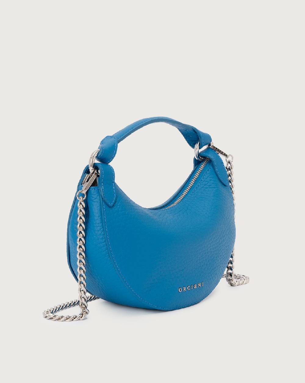 Orciani Mini Bag Dumpling Soft in pelle con tracolla Presa