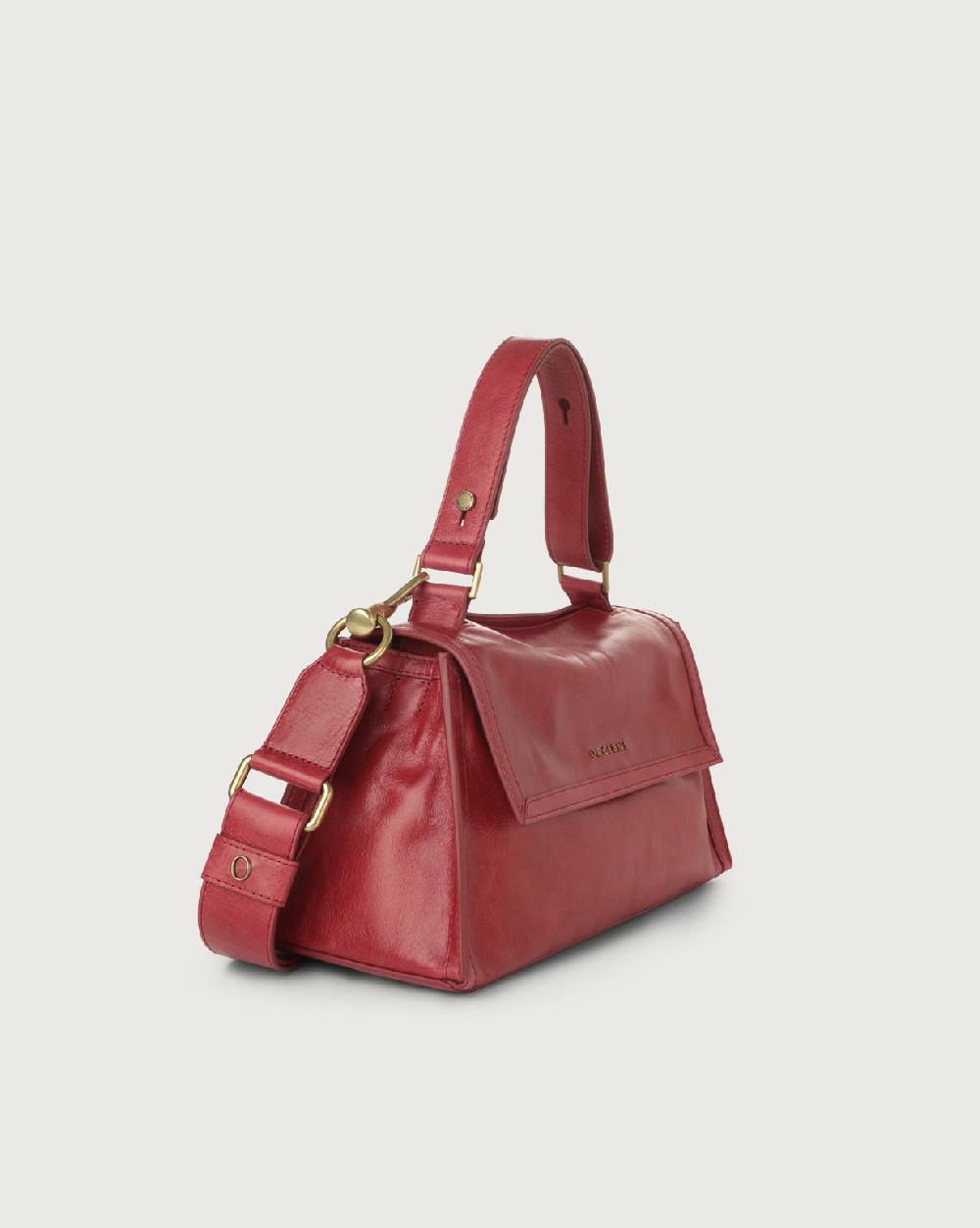 Orciani Borsa Sveva Longuette Notturno in pelle con tracolla Negozio