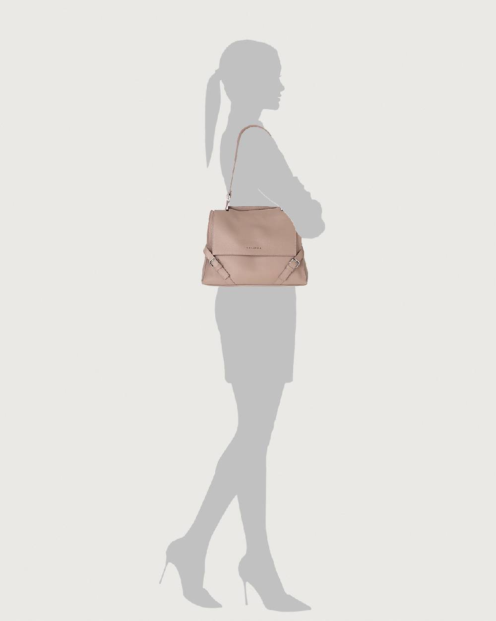 Orciani Borsa Sveva Sense Media a spalla in pelle con tracolla Qualità