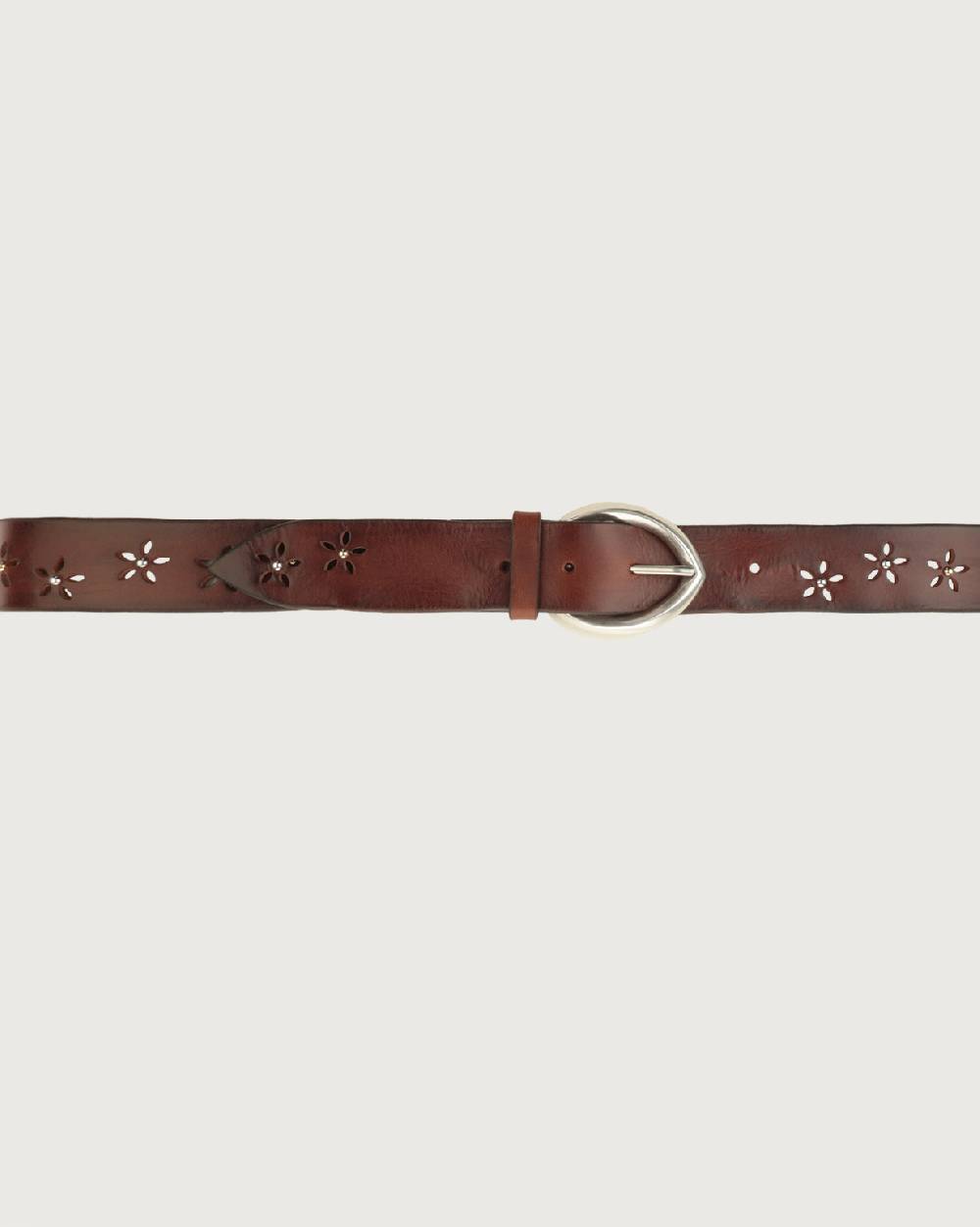 Orciani Cintura Bull Soft A in cuoio con borchie Prezzo Ridotto