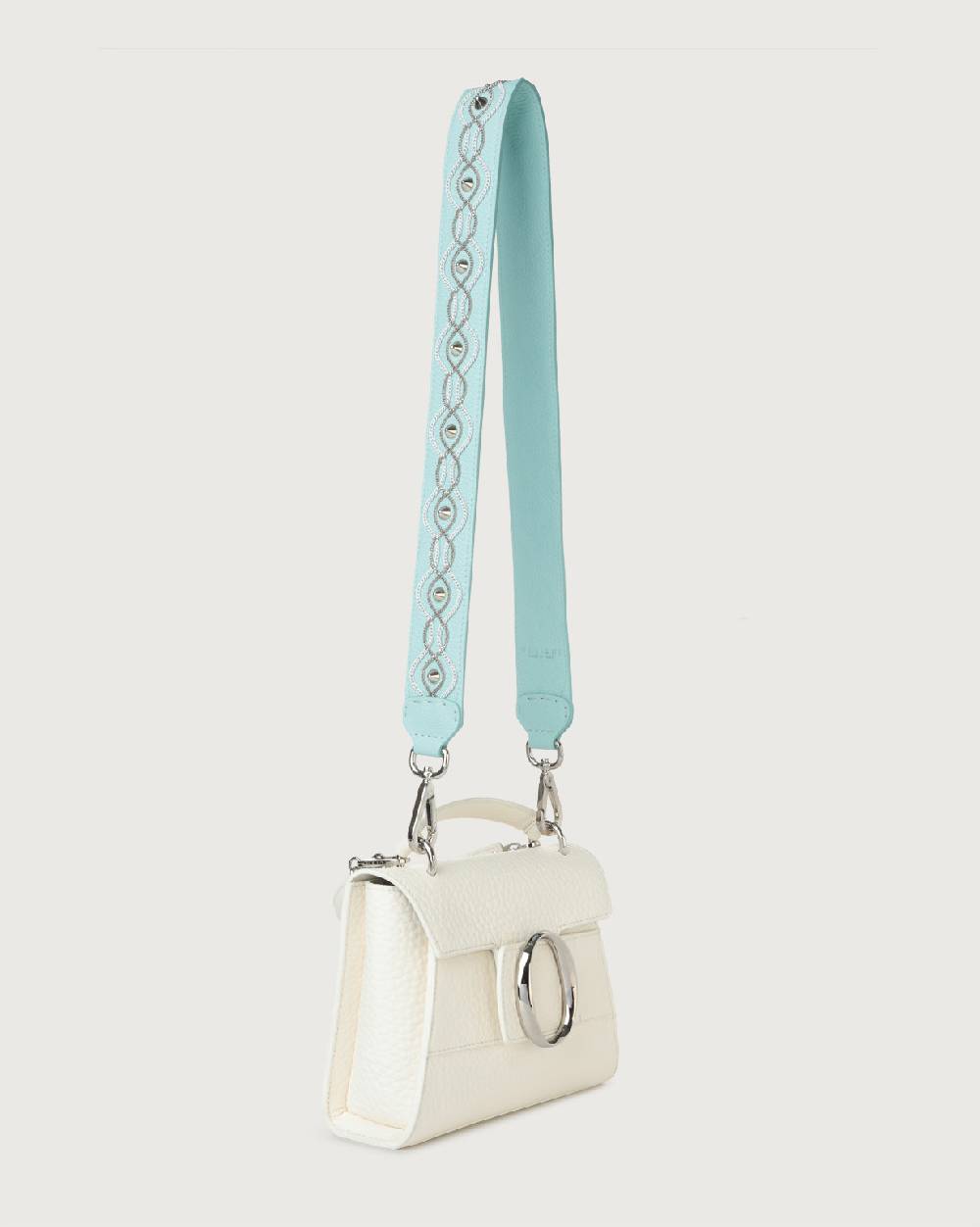 Orciani Tracolla White Chain in pelle Negozio