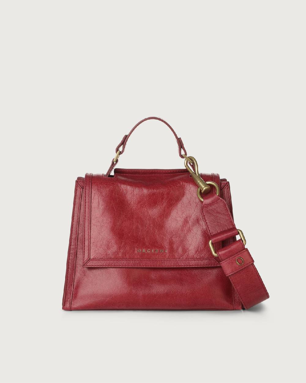 Orciani Borsa Sveva Notturno piccola in pelle con tracolla Acquista Ora