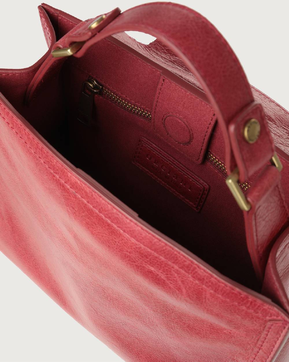 Orciani Borsa Sveva Notturno piccola in pelle con tracolla Acquista Ora