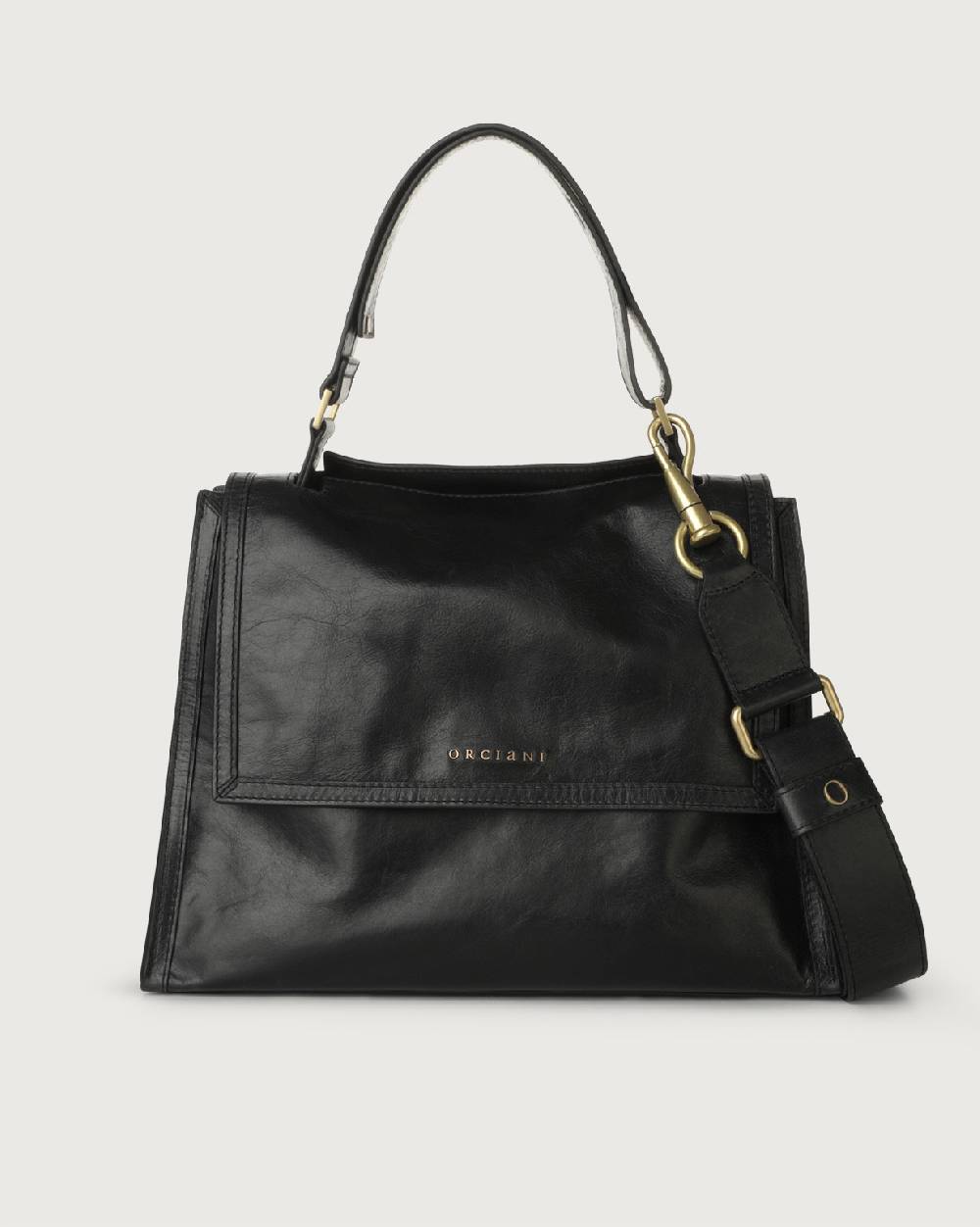 Orciani Borsa Sveva Notturno Media in pelle con tracolla Promozione Limitata