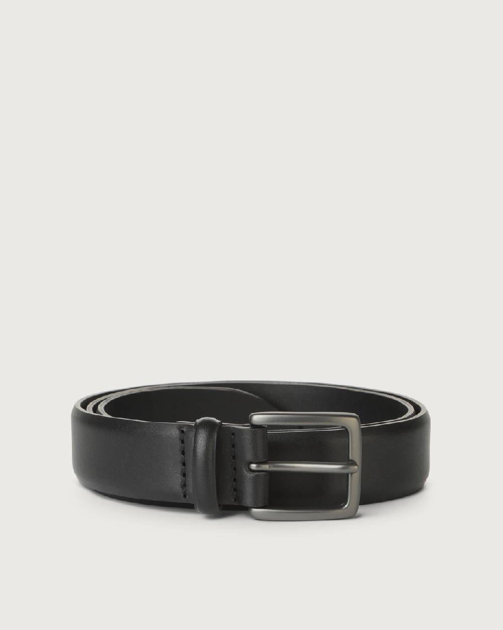 Orciani Cintura Monaco in pelle 3 cm Vendita Economica