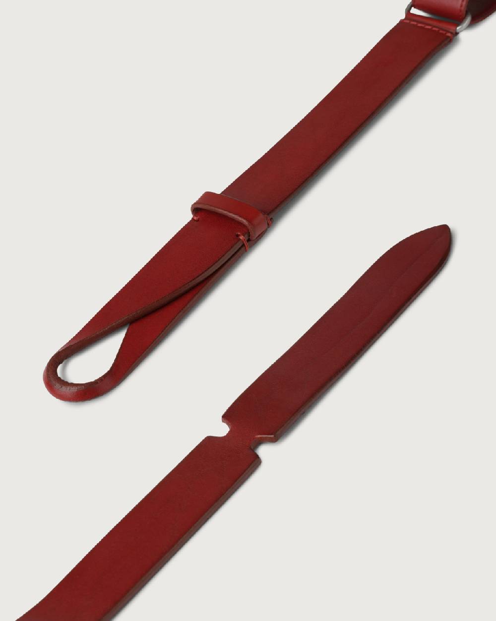 Orciani Cintura Nobuckle Bull in cuoio Moda