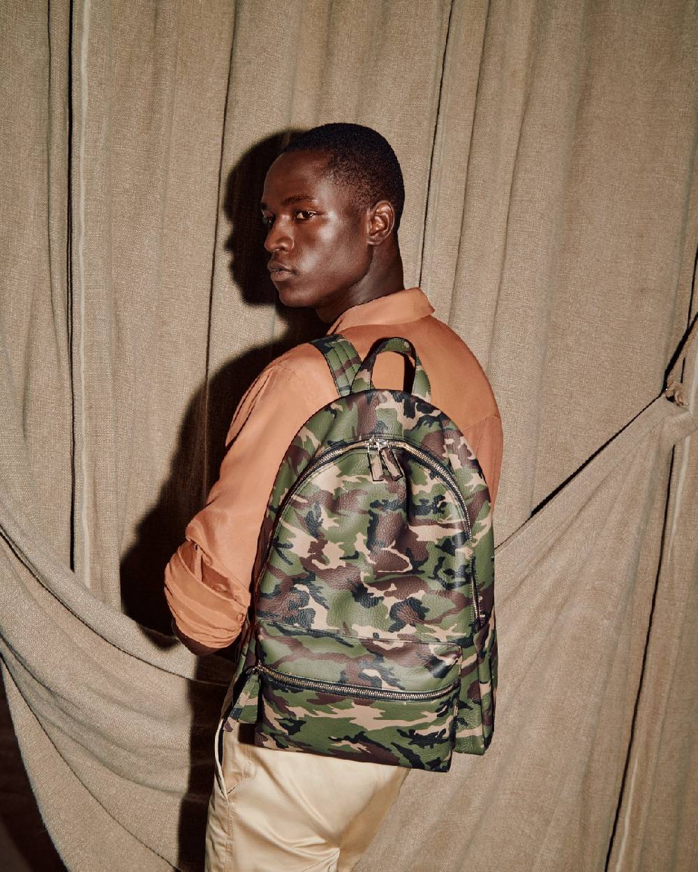 Orciani Zaino Camouflage in pelle Pezzi Unici