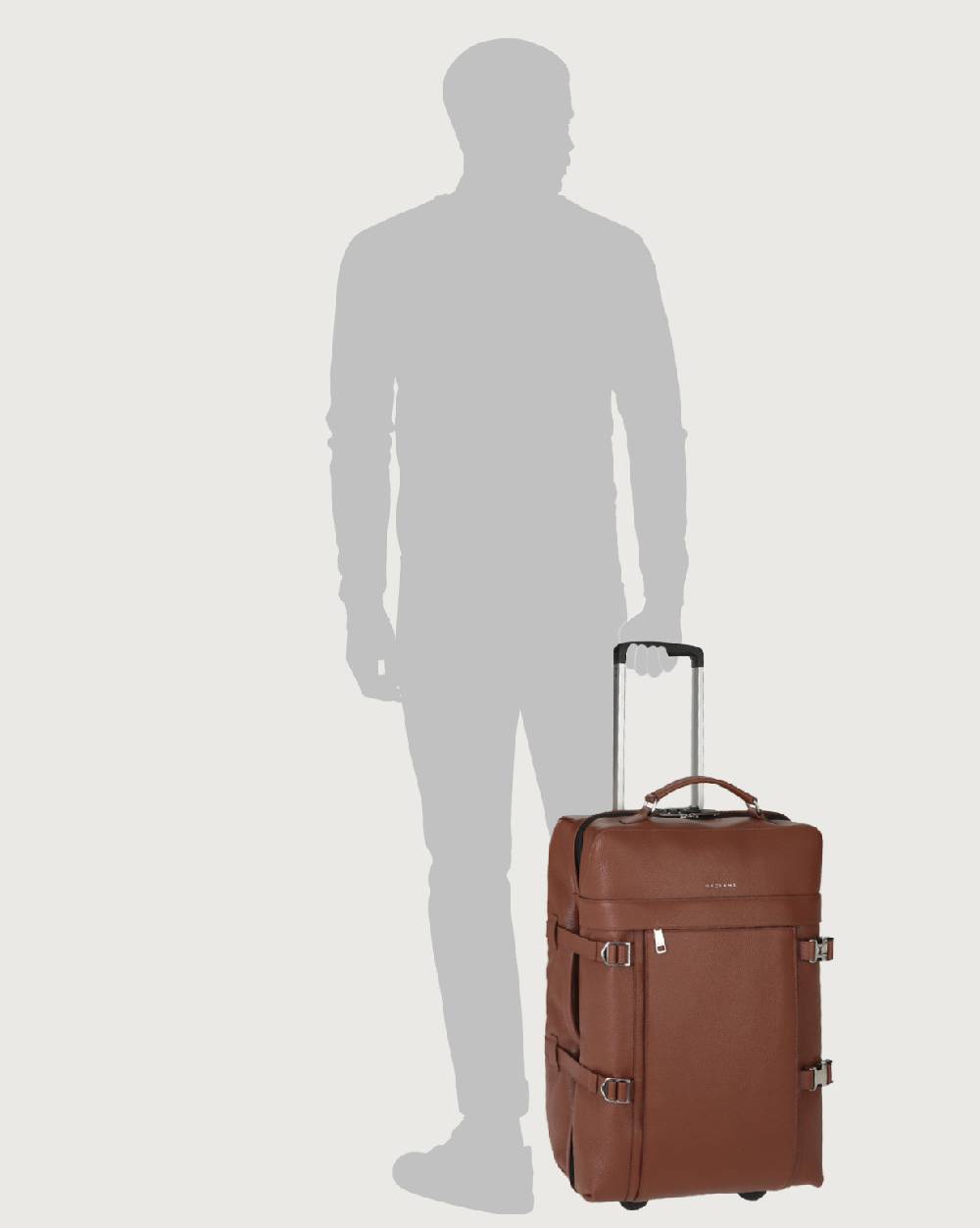 Orciani Trolley Micron due ruote in pelle Offerta