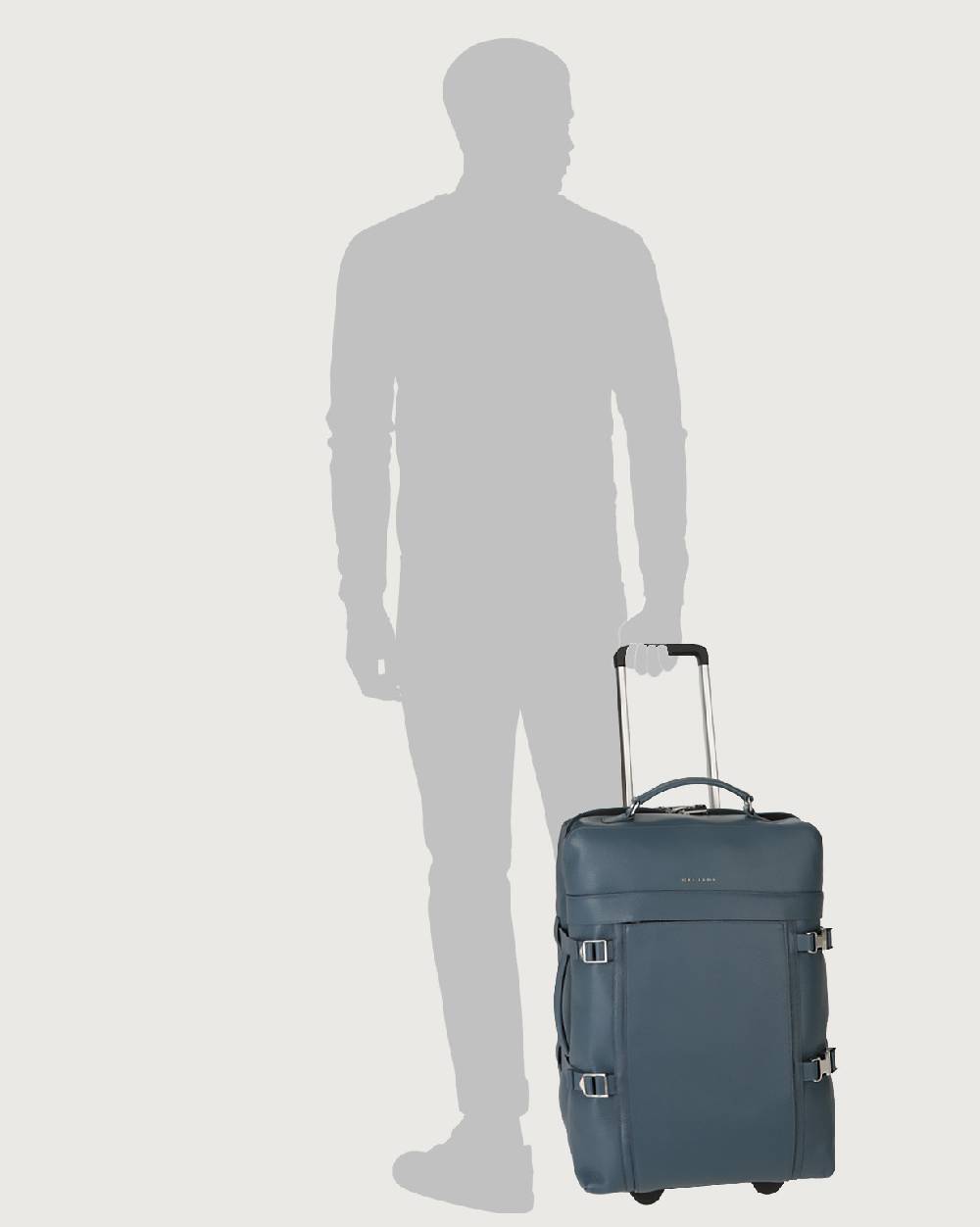 Orciani Trolley Micron due ruote in pelle Online