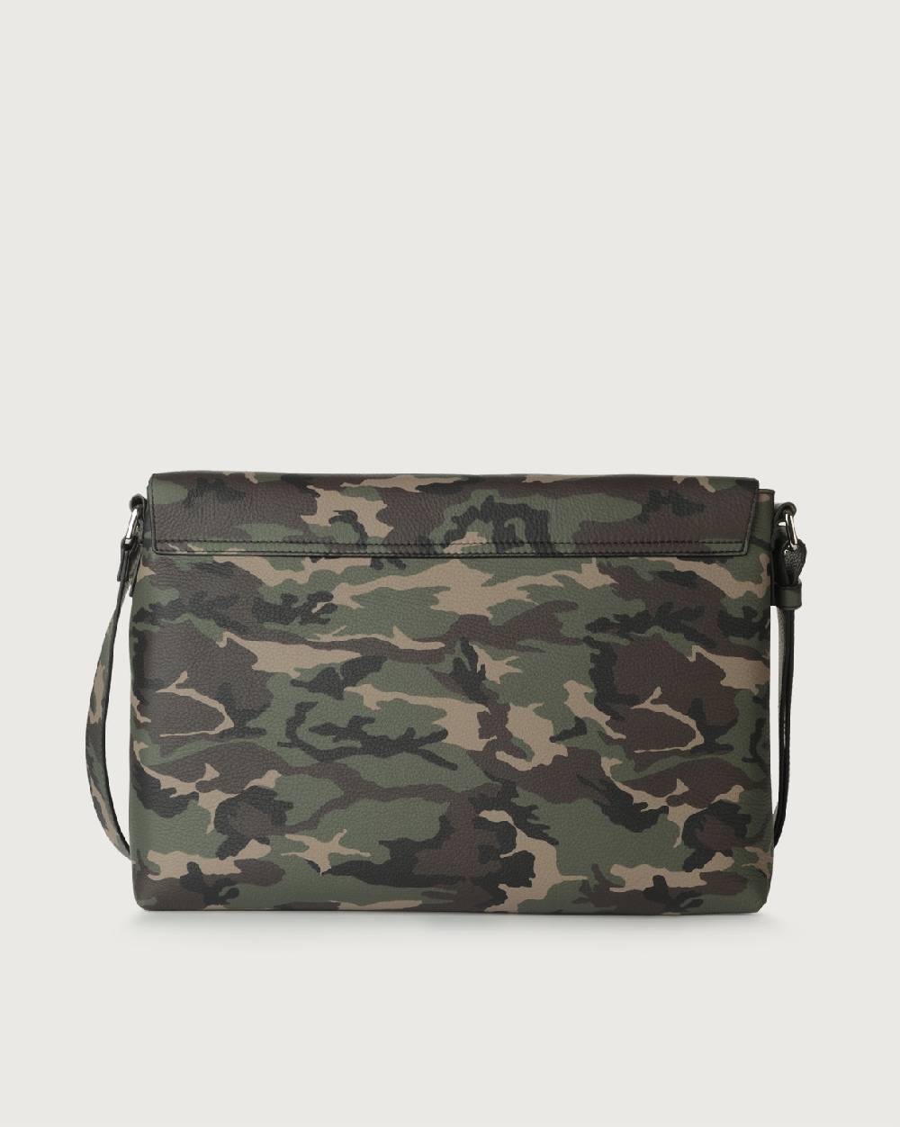 Orciani Borsa messenger Camouflage in pelle Vendita Calda