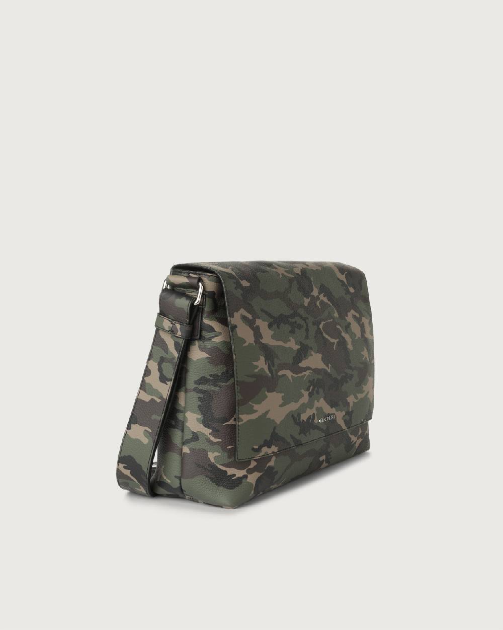 Orciani Borsa messenger Camouflage in pelle Vendita Calda