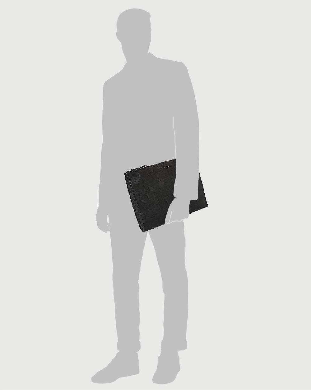 Orciani Pochette slim Skyline in pelle Vendita Economica