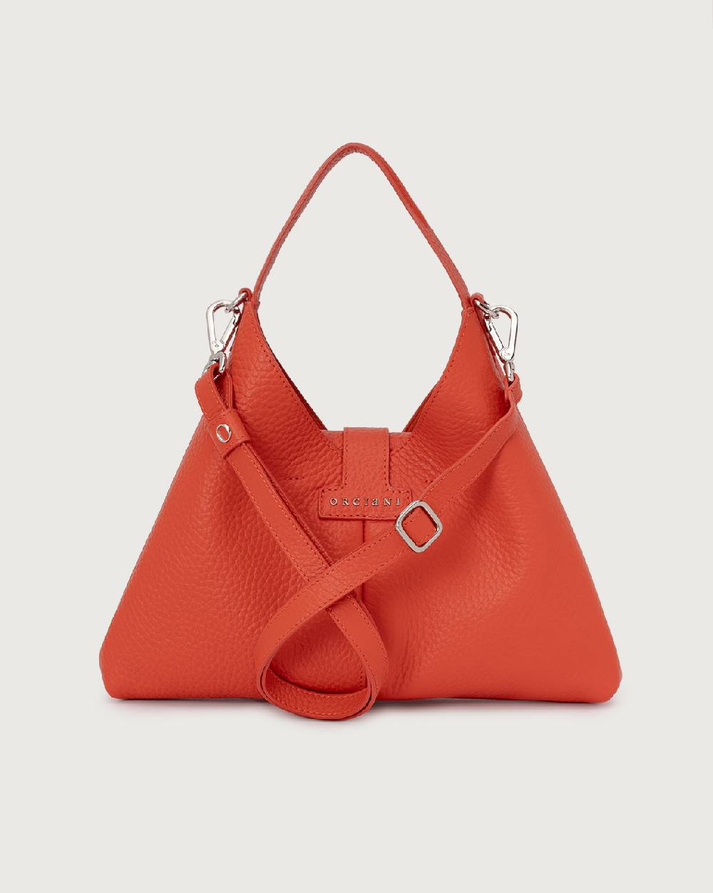 Orciani Borsa a mano Vita Soft piccola in pelle con tracolla In Vendita