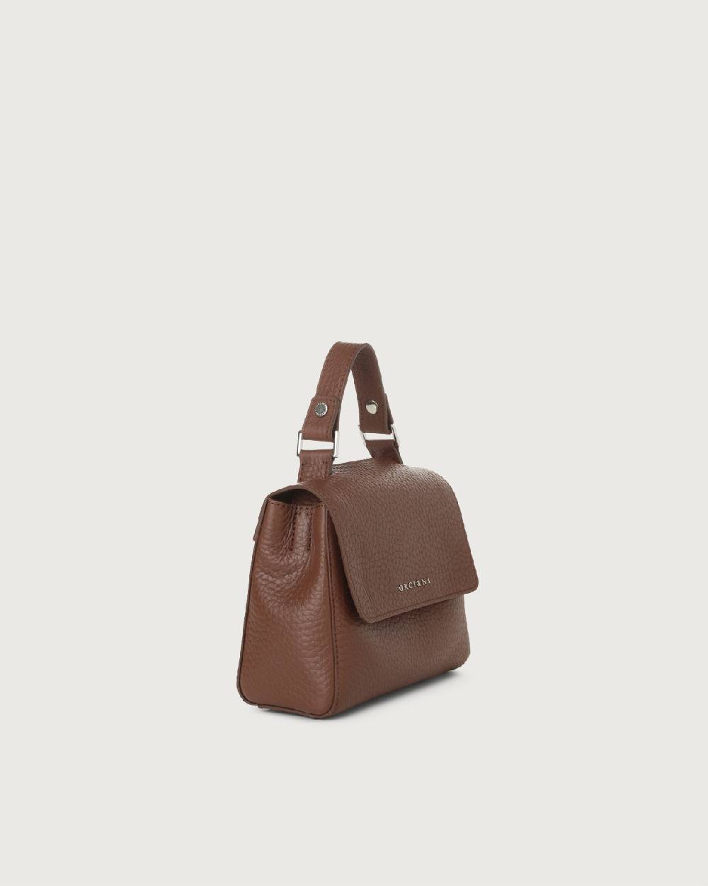 Orciani Borsa Sveva Soft Mini a mano in pelle con tracolla Vendita Calda