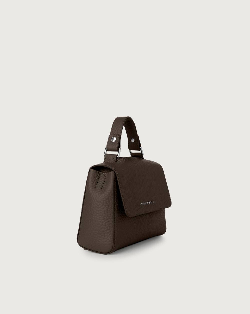 Orciani Borsa Sveva Soft Mini a mano in pelle con tracolla Saldi Di Fabbrica